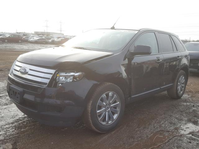 2FMDK4JC0ABA48637 - 2010 FORD EDGE SEL BLACK photo 2