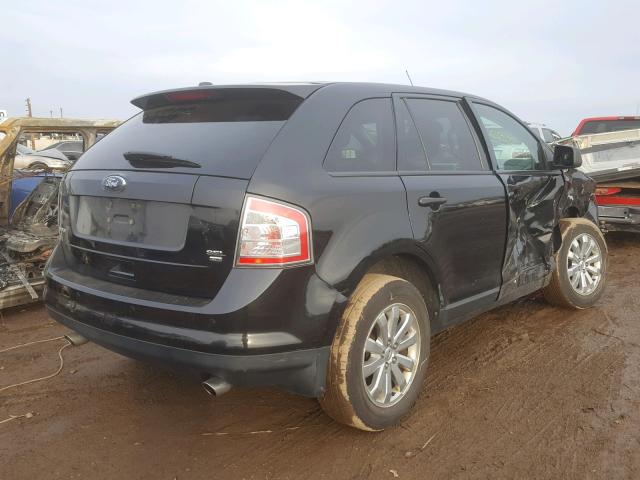 2FMDK4JC0ABA48637 - 2010 FORD EDGE SEL BLACK photo 4