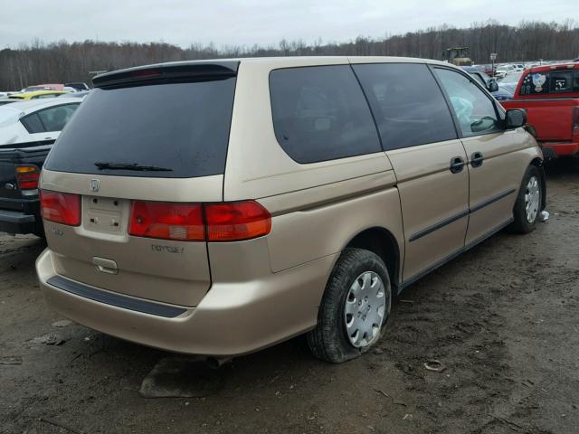 2HKRL1855YH508841 - 2000 HONDA ODYSSEY LX GOLD photo 4