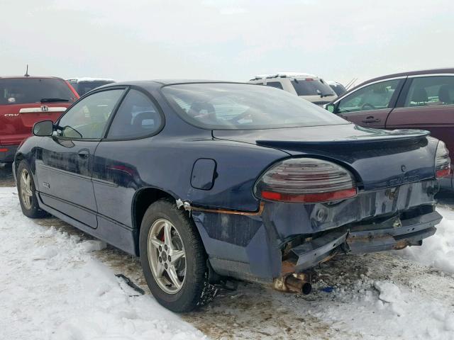 1G2WR1210YF334814 - 2000 PONTIAC GRAND PRIX BLUE photo 3