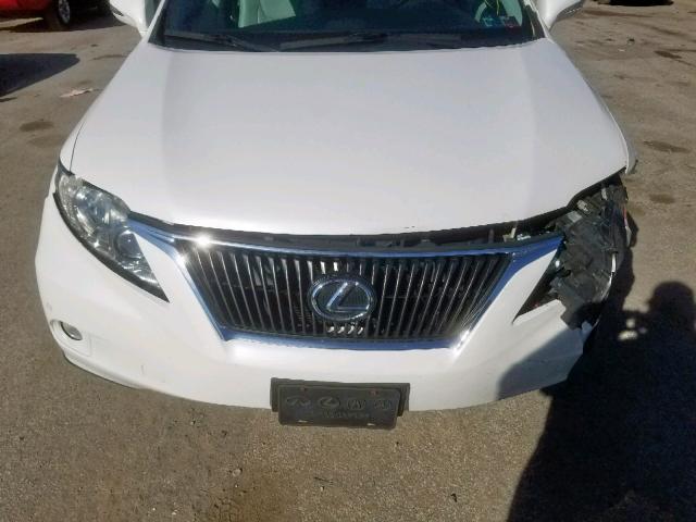 2T2BK1BA5CC147418 - 2012 LEXUS RX 350 WHITE photo 7