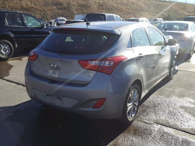 KMHD35LH6EU205244 - 2014 HYUNDAI ELANTRA GT SILVER photo 4