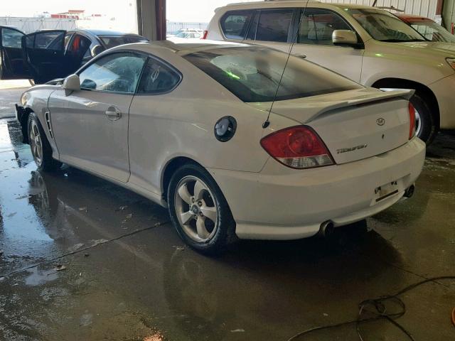 KMHHM65D96U220692 - 2006 HYUNDAI TIBURON GS WHITE photo 3