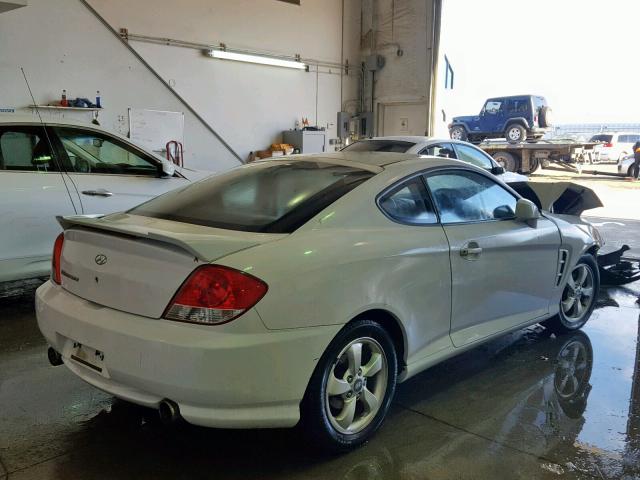 KMHHM65D96U220692 - 2006 HYUNDAI TIBURON GS WHITE photo 4