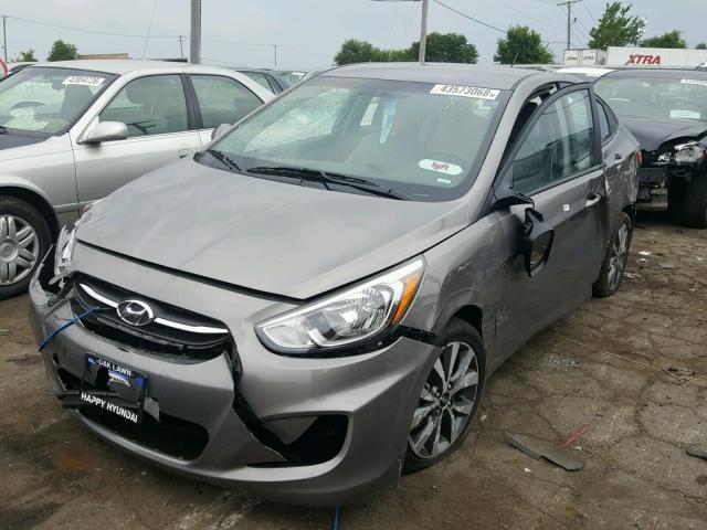 KMHCT4AE2HU357458 - 2017 HYUNDAI ACCENT SE TAN photo 2