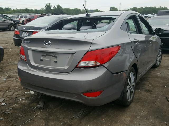 KMHCT4AE2HU357458 - 2017 HYUNDAI ACCENT SE TAN photo 4