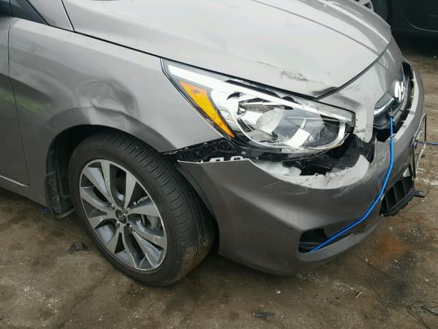 KMHCT4AE2HU357458 - 2017 HYUNDAI ACCENT SE TAN photo 9