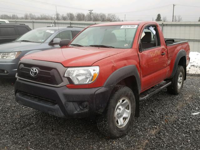 5TFPX4EN8CX008543 - 2012 TOYOTA TACOMA RED photo 2