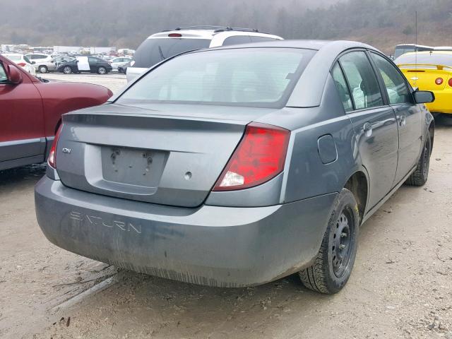 1G8AJ52F54Z167708 - 2004 SATURN ION LEVEL CHARCOAL photo 4