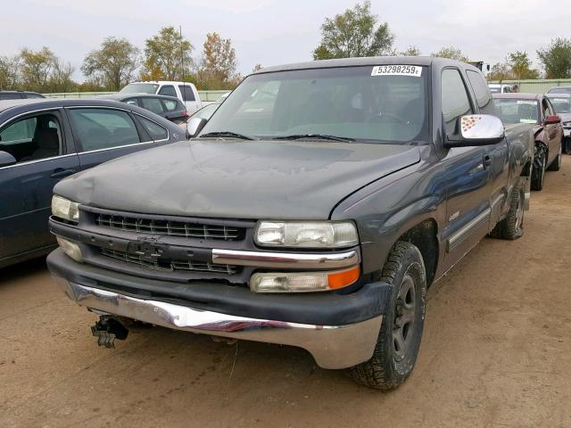 1GCEC19T0XZ102016 - 1999 CHEVROLET SILVERADO CHARCOAL photo 2