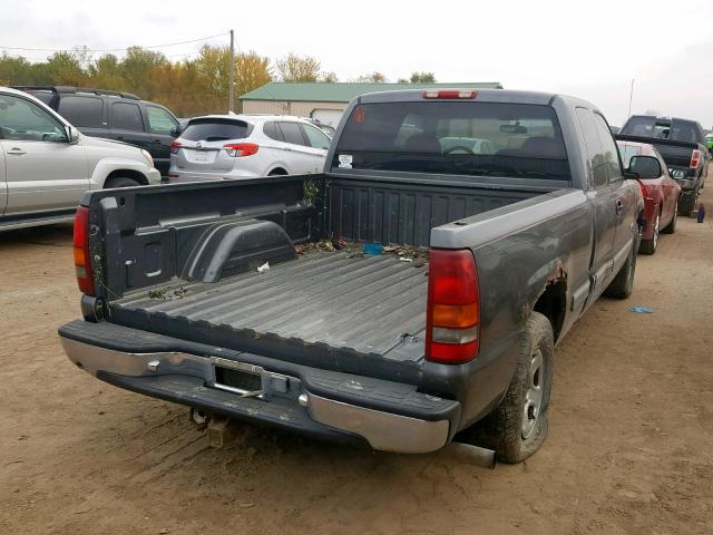 1GCEC19T0XZ102016 - 1999 CHEVROLET SILVERADO CHARCOAL photo 4