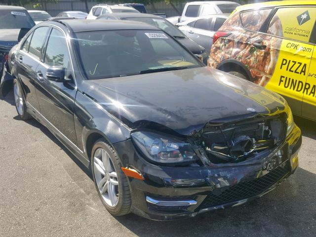 WDDGF4HB6EG213937 - 2014 MERCEDES-BENZ C 250 BLACK photo 1