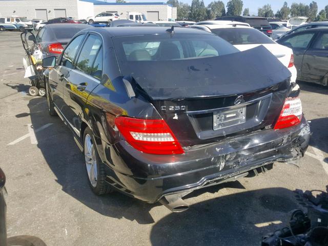 WDDGF4HB6EG213937 - 2014 MERCEDES-BENZ C 250 BLACK photo 3