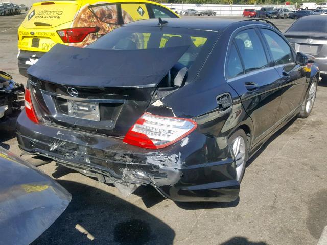 WDDGF4HB6EG213937 - 2014 MERCEDES-BENZ C 250 BLACK photo 4