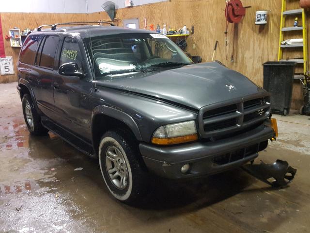 1B4HS38N62F206726 - 2002 DODGE DURANGO SP GRAY photo 1