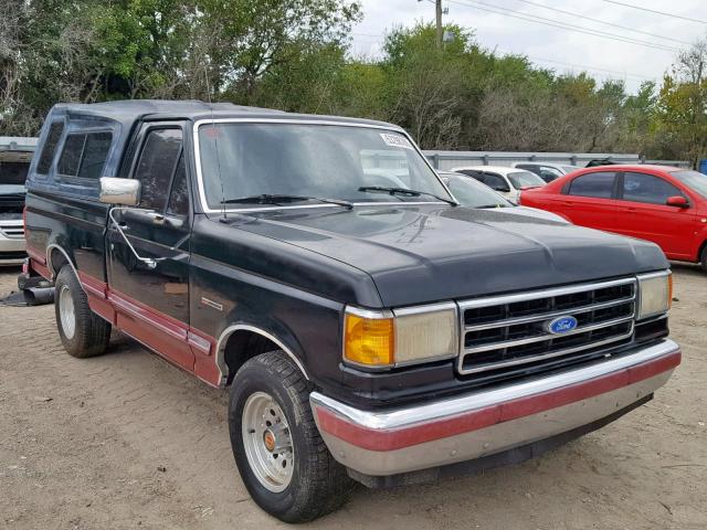 1FTDF15N5MNB09363 - 1991 FORD F150 BLACK photo 1