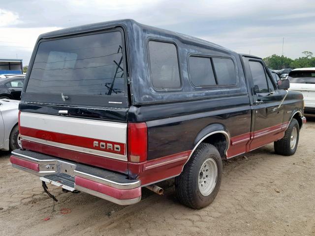 1FTDF15N5MNB09363 - 1991 FORD F150 BLACK photo 4