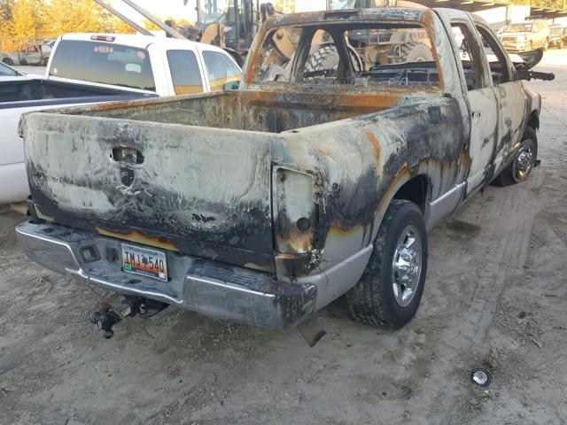 3D7KR28C66G221282 - 2006 DODGE RAM 2500 S დამწვარი ფოტო 4