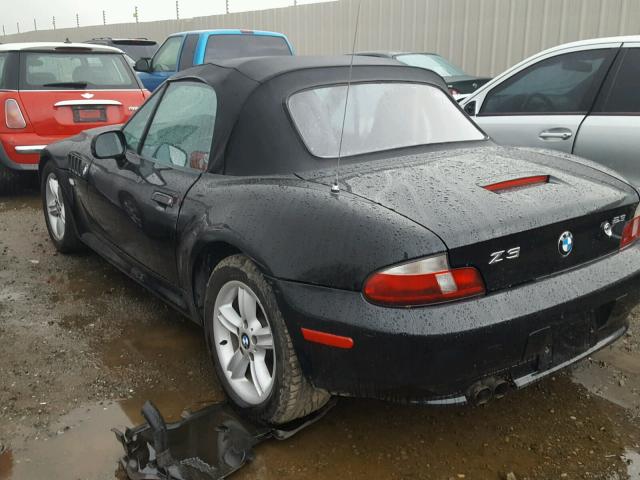 4USCH9341YLG04642 - 2000 BMW Z3 2.3 BLACK photo 3