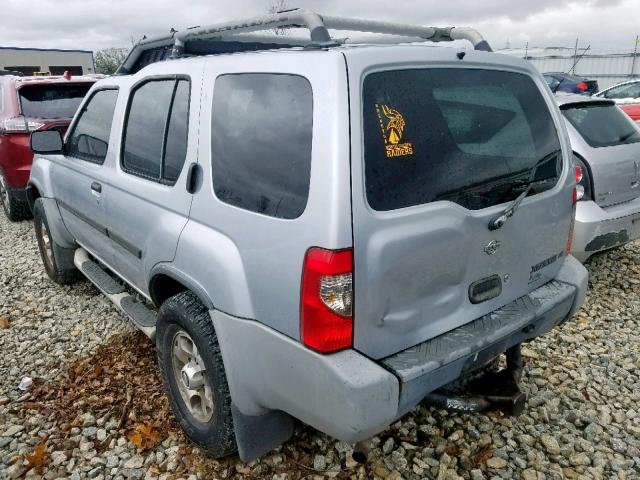 5N1ED28Y5YC538571 - 2000 NISSAN XTERRA XE SILVER photo 3