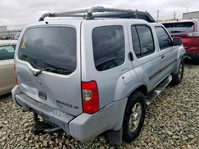 5N1ED28Y5YC538571 - 2000 NISSAN XTERRA XE SILVER photo 4