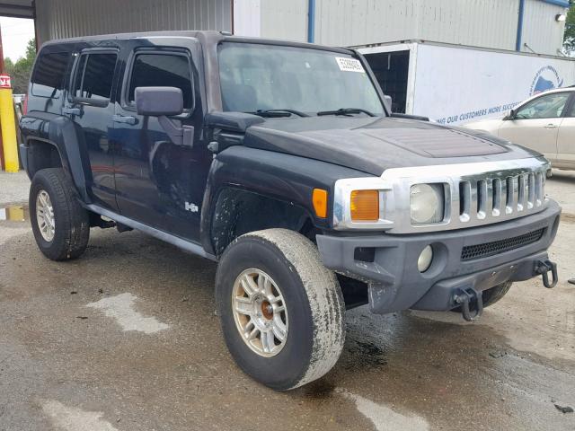 5GTDN13EX78147317 - 2007 HUMMER H3 BLACK photo 1