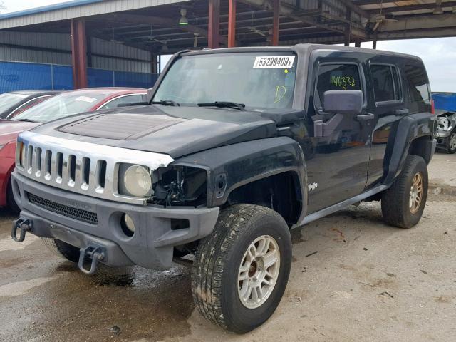 5GTDN13EX78147317 - 2007 HUMMER H3 BLACK photo 2