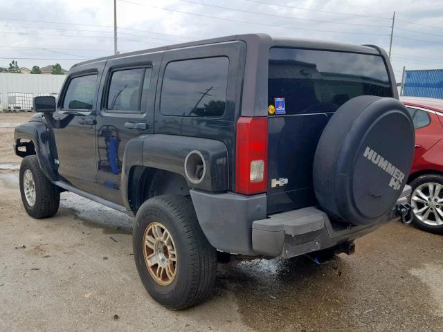 5GTDN13EX78147317 - 2007 HUMMER H3 BLACK photo 3