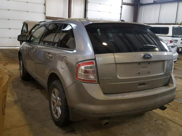 2FMDK48C38BB06255 - 2008 FORD EDGE SEL GRAY photo 3