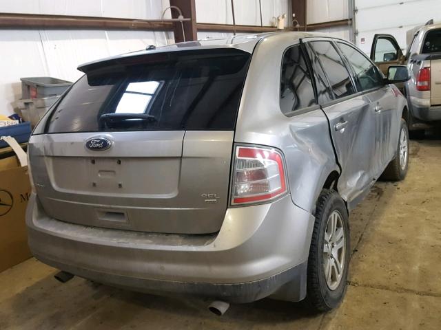 2FMDK48C38BB06255 - 2008 FORD EDGE SEL GRAY photo 4