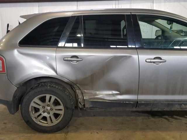 2FMDK48C38BB06255 - 2008 FORD EDGE SEL GRAY photo 9