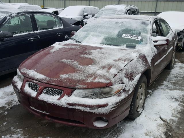 1G2WK52J3YF339453 - 2000 PONTIAC GRAND PRIX RED photo 2
