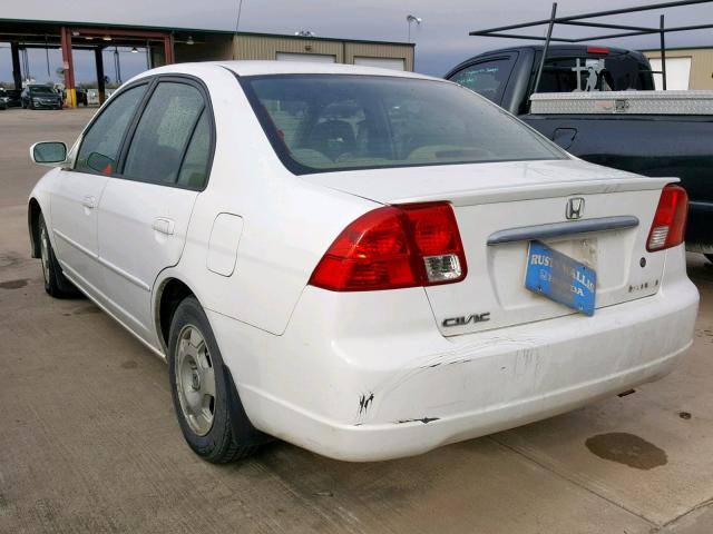 JHMES96683S009794 - 2003 HONDA CIVIC WHITE photo 3