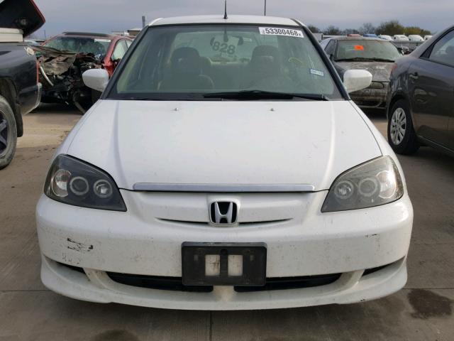 JHMES96683S009794 - 2003 HONDA CIVIC WHITE photo 9