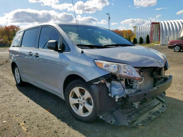 5TDZK3DC8DS353337 - 2013 TOYOTA SIENNA SILVER photo 1