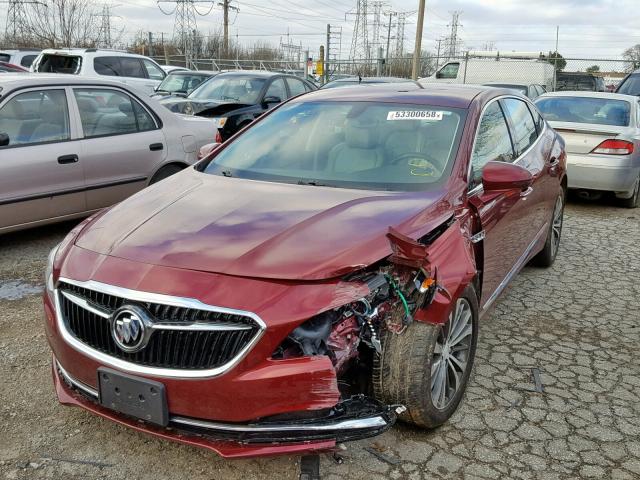 1G4ZN5SSXHU173951 - 2017 BUICK LACROSSE P RED photo 2