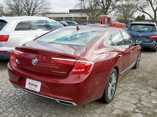 1G4ZN5SSXHU173951 - 2017 BUICK LACROSSE P RED photo 4
