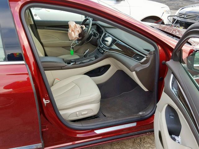 1G4ZN5SSXHU173951 - 2017 BUICK LACROSSE P RED photo 5