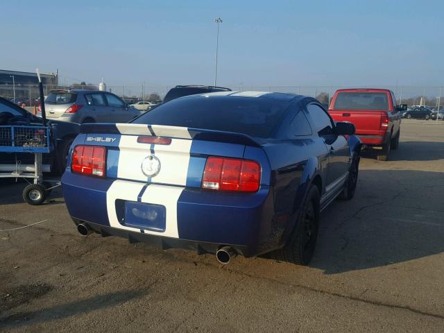 1ZVHT88S495131136 - 2009 FORD MUSTANG SH BLUE photo 4