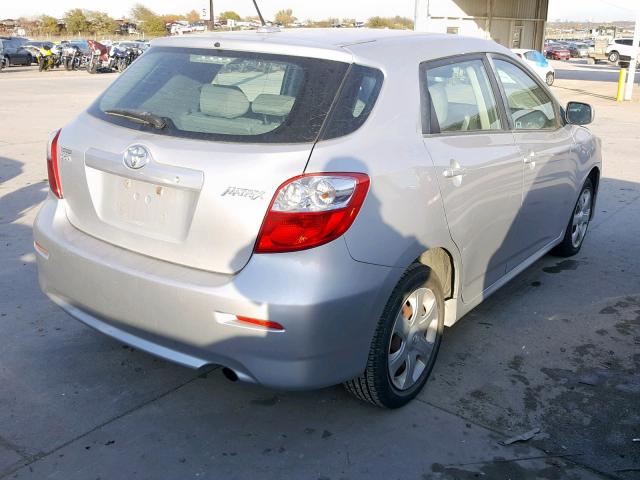 2T1KU40E19C004075 - 2009 TOYOTA COROLLA MA SILVER photo 4