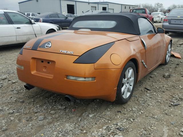 JN1AZ36A94T011498 - 2004 NISSAN 350Z ROADS ORANGE photo 4