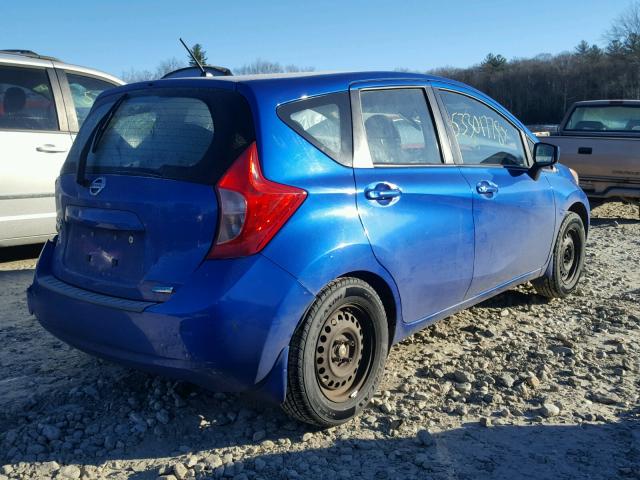 3N1CE2CP8FL353958 - 2015 NISSAN VERSA NOTE BLUE photo 4