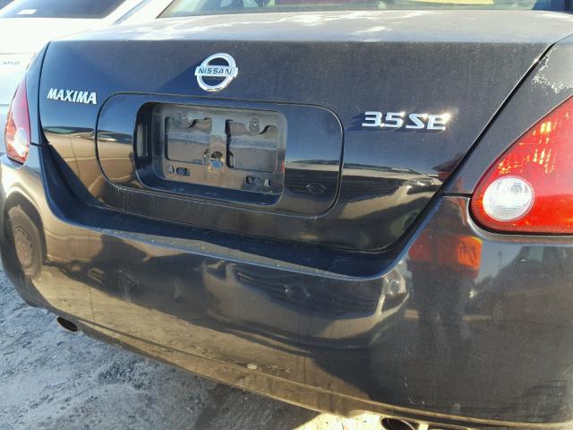 1N4BA41E55C851522 - 2005 NISSAN MAXIMA SE BLACK photo 9