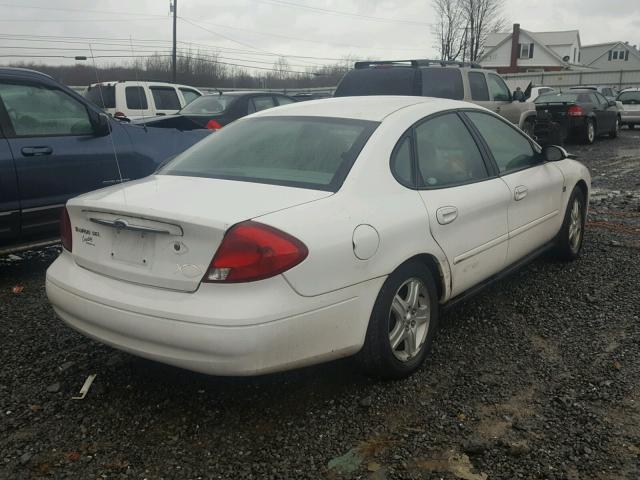 1FAFP56S22A163912 - 2002 FORD TAURUS SEL WHITE photo 4