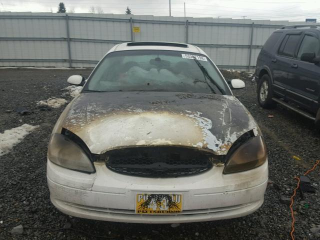 1FAFP56S22A163912 - 2002 FORD TAURUS SEL WHITE photo 9