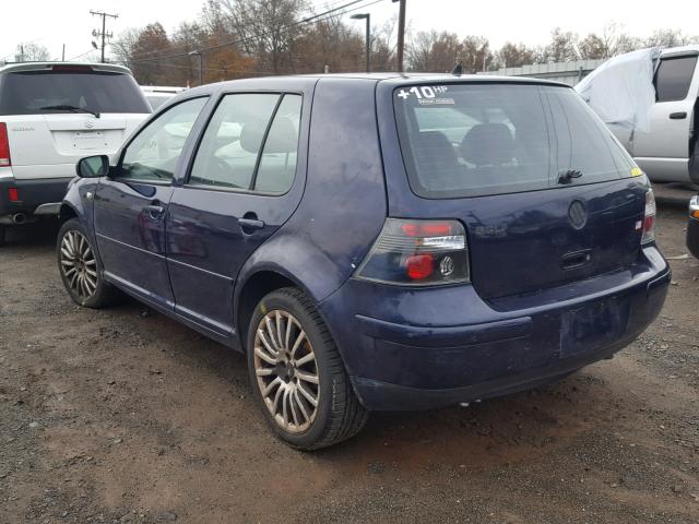 9BWFK61J434062969 - 2003 VOLKSWAGEN GOLF GL BLUE photo 3