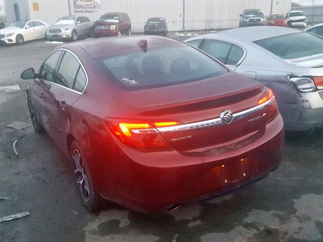 2G4GL5EX5H9125694 - 2017 BUICK REGAL SPOR BURGUNDY photo 3