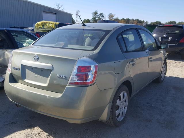 3N1AB61E57L666489 - 2007 NISSAN SENTRA 2.0 GREEN photo 4