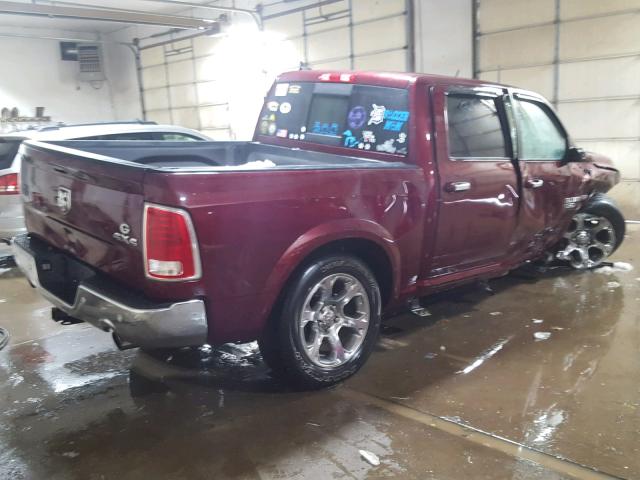 1C6RR7NTXHS546126 - 2017 RAM 1500 LARAM BURGUNDY photo 4