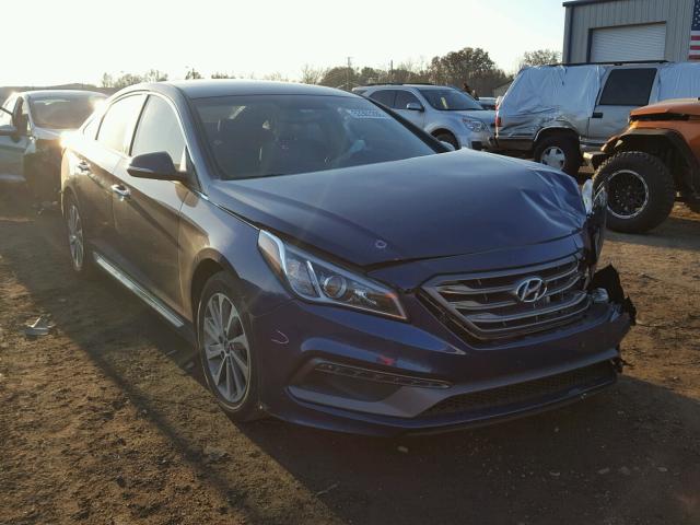 5NPE34AF1GH298272 - 2016 HYUNDAI SONATA SPO BLUE photo 1